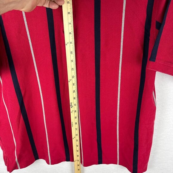 VINTAGE 90's BASIC EDITIONS POLO SHIRT, VERTICAL STRIPED, SHORT SLEEVE, SIZE 2X - Picture 7 of 10